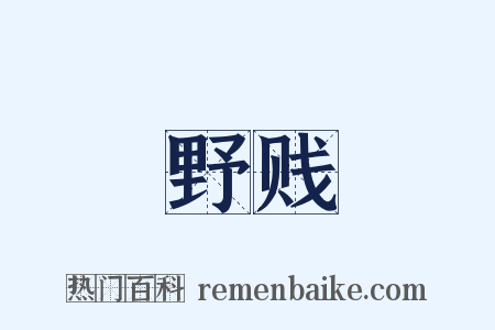 野贱是什么意思的图片